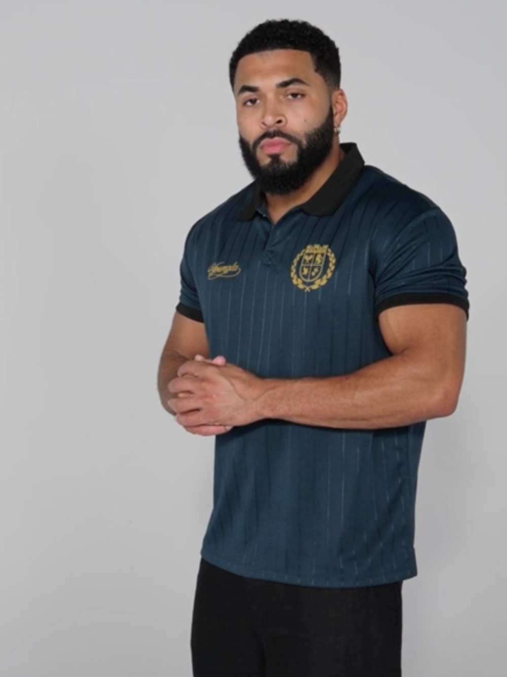 YOUNGLA YLA 'Old Money Soccer Jersey' Men's Football Polo XL Green SOLD-OUT NIB